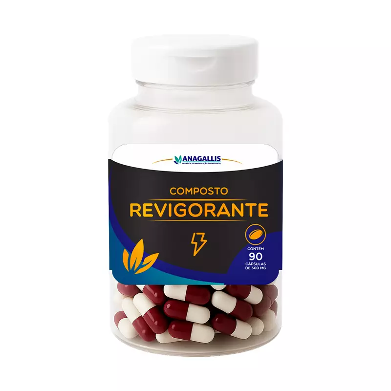 Composto Revigorante 500mg 90 cápsulas Anagallis