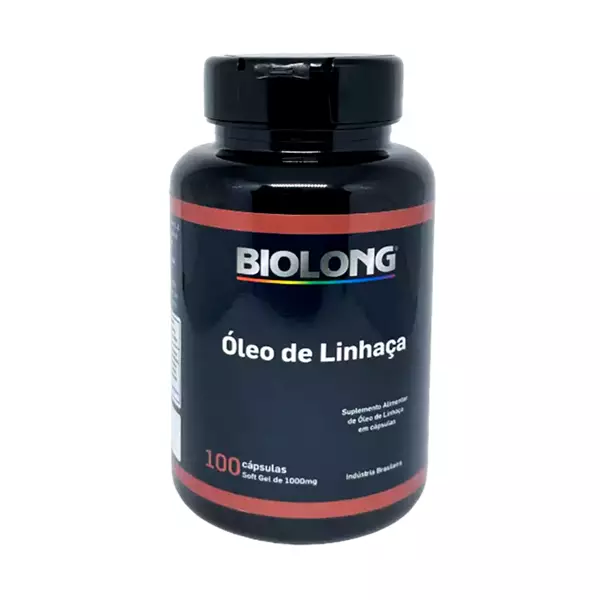 Óleo de linhaça 1000mg 100 cápsulas Biolong