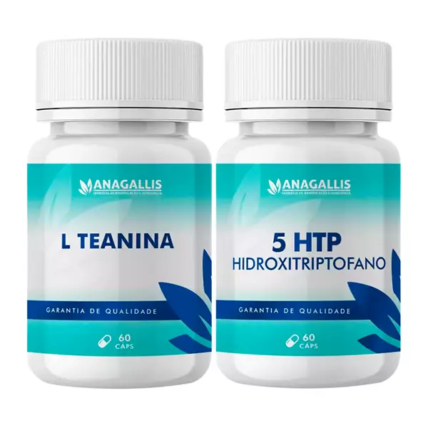 Kit L-Teanina 200mg + 5 Htp 50mg