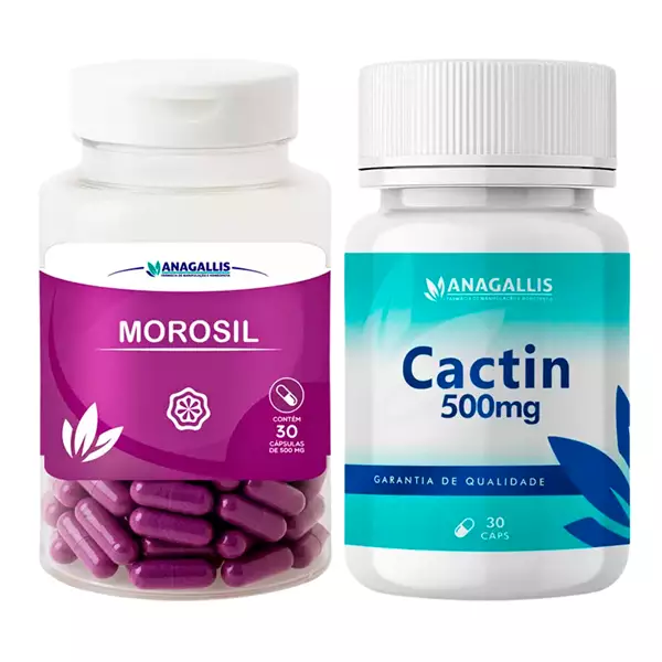 Kit Morosil 500mg 30 cápsulas + Cactin 500mg 30 cápsulas