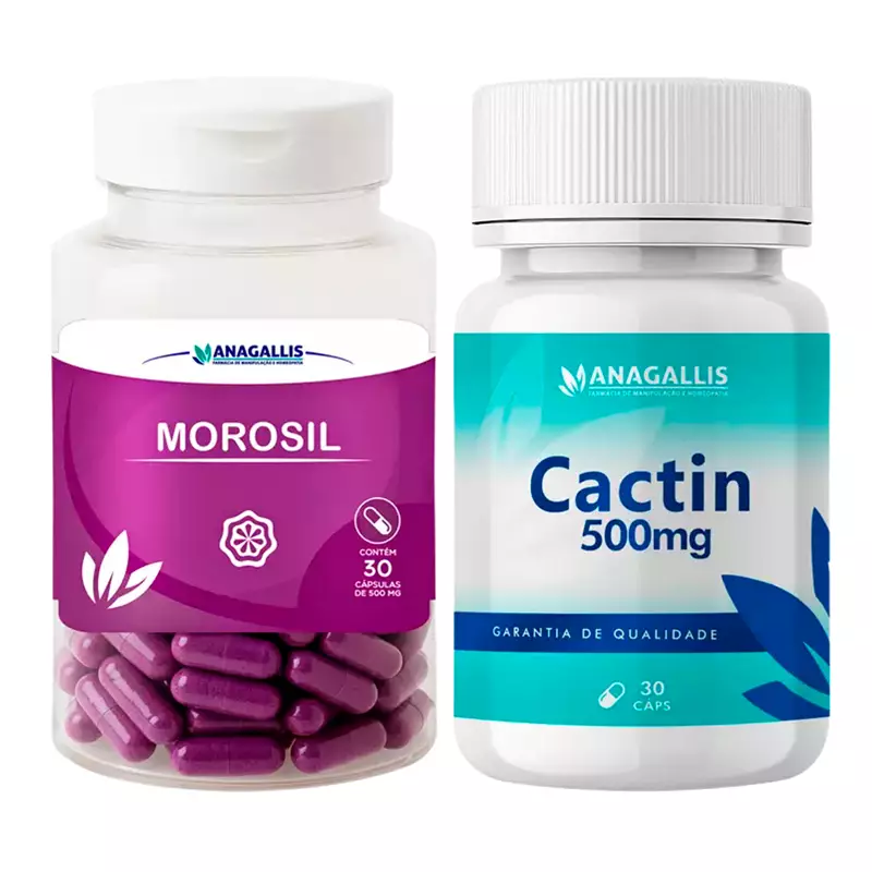 Kit Morosil 500mg 30 cápsulas + Cactin 500mg 30 cápsulas
