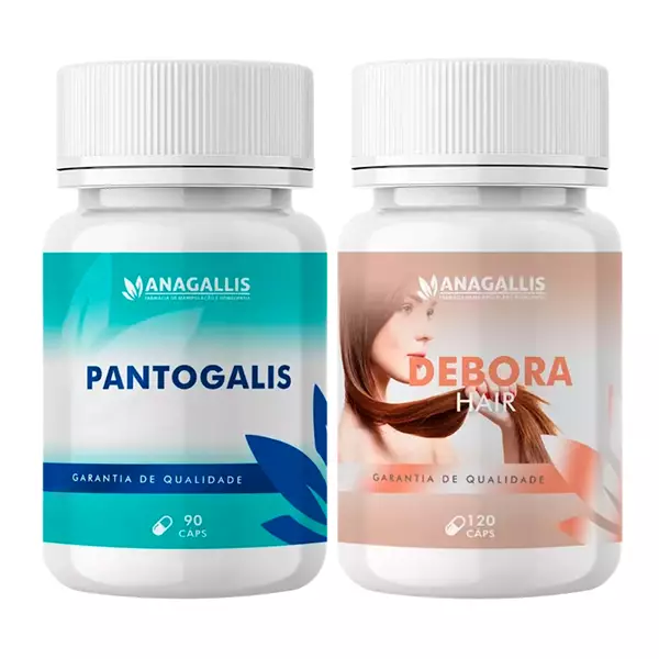 Kit Pantogalis 90 cápsulas + Débora Hair 120 cápsulas