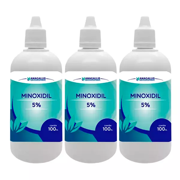 Kit Minoxidil 5% 3 Unidades 100ml