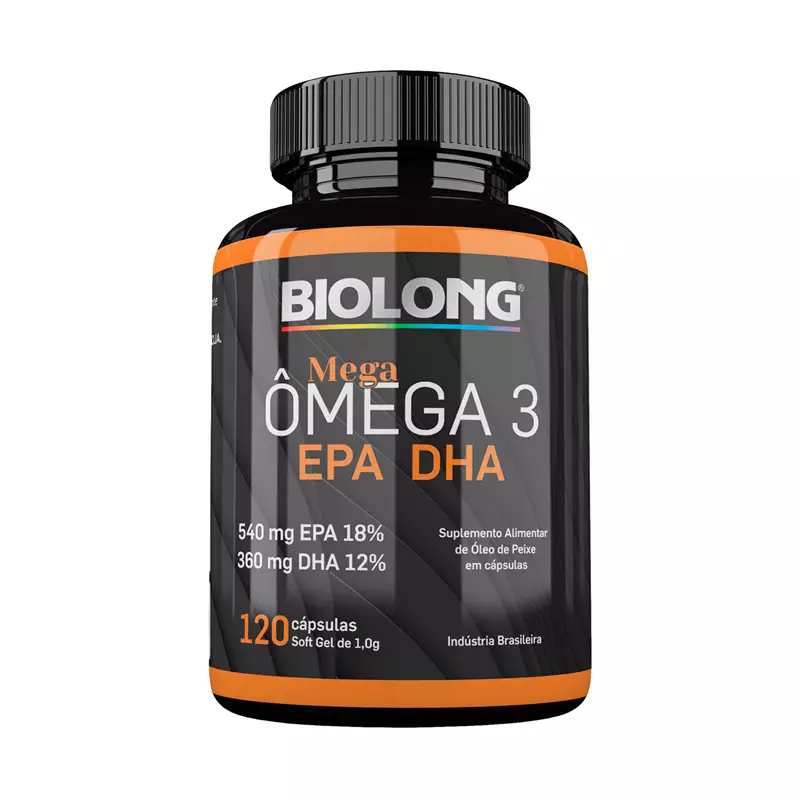 Mega ômega 3 1g 120 Cápsulas Biolong