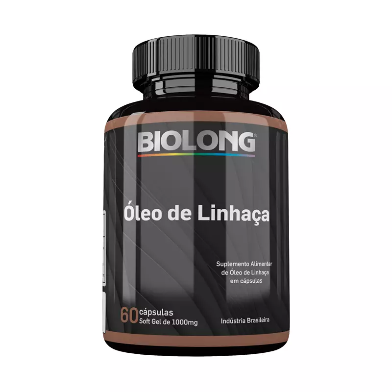 Óleo de linhaça 1000mg 100 Cápsulas Biolong