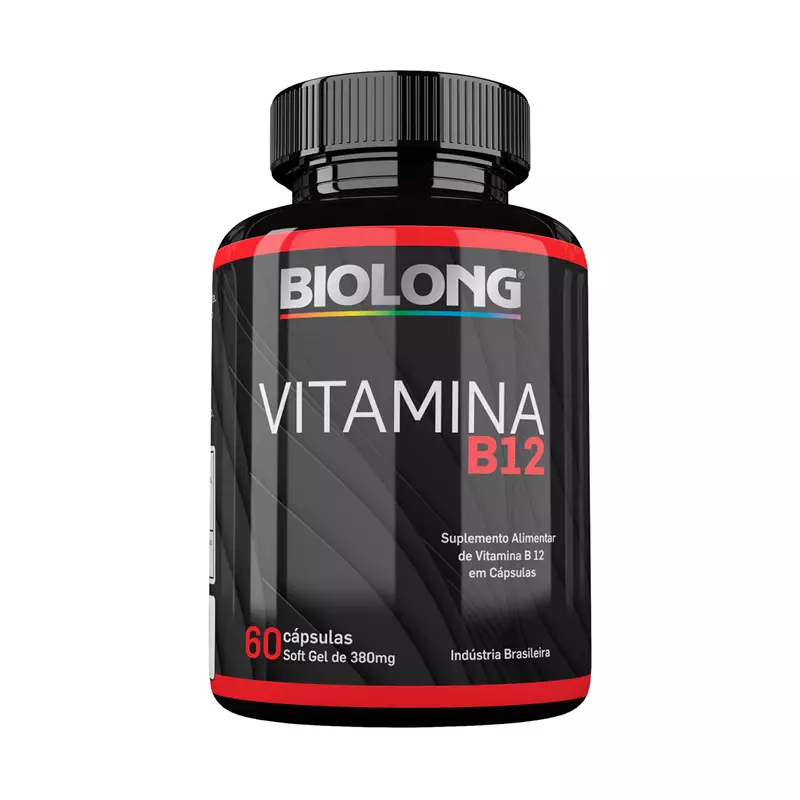 Vitamina B12 380mg 60 Cápsulas Biolong