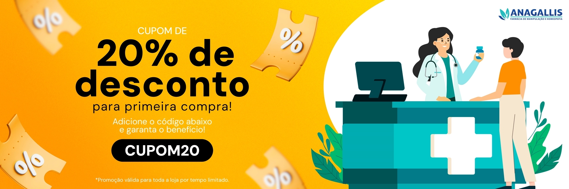 Desconto primeira compra