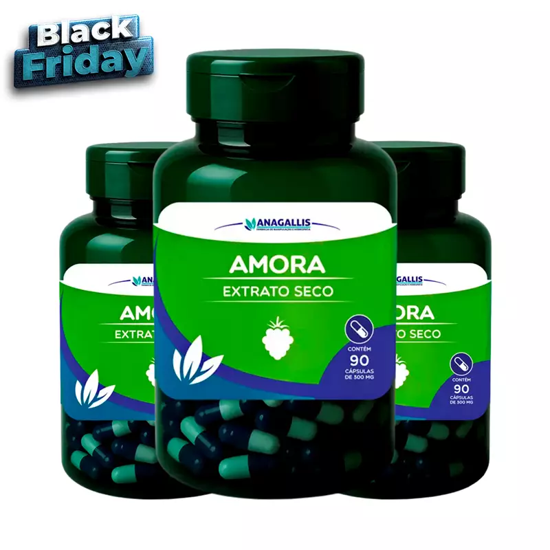 Kit Amora Extrato Seco 300mg 90 Cápsulas Anagallis