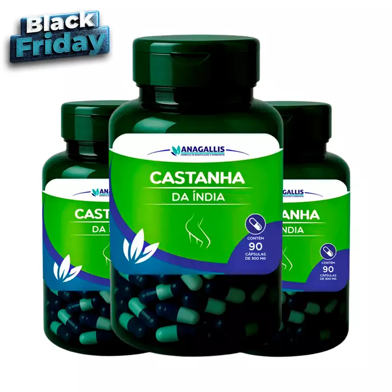 Kit Castanha da Índia 300mg Anagallis