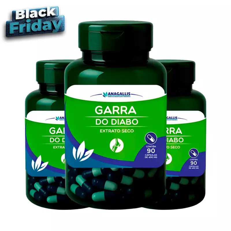 Kit Garra do Diabo 400mg Anagallis