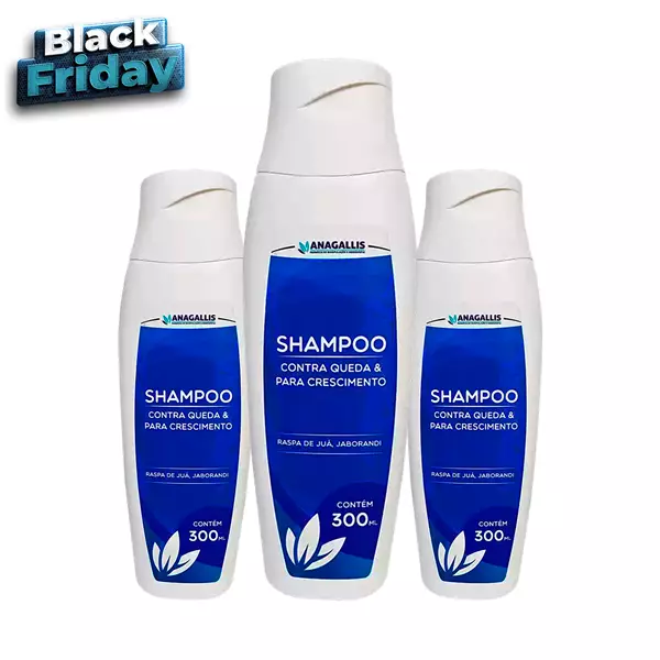Kit Shampoo Queda Crescimento 300ml Anagallis
