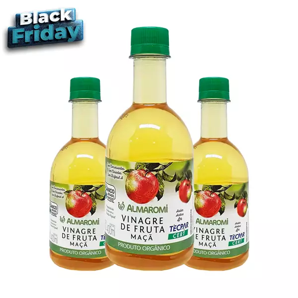 KIt Vinagre de Maçã Orgânico 400ml Almaromi