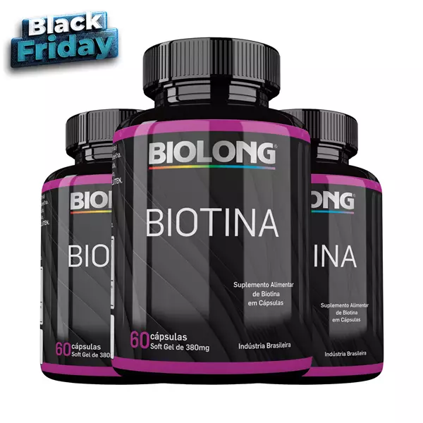Kit Biotina 60 Cápsulas Biolong