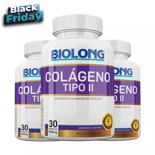Kit Colágeno Tipo II 500mg Biolong