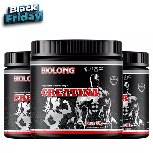 Kit Creatina Pura 300g Biolong