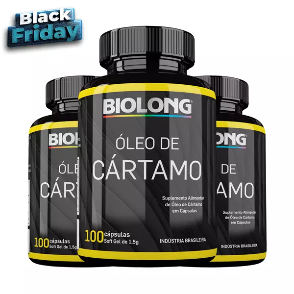 Kit Óleo de Cártamo 1,5g Biolong 100 Cápsulas