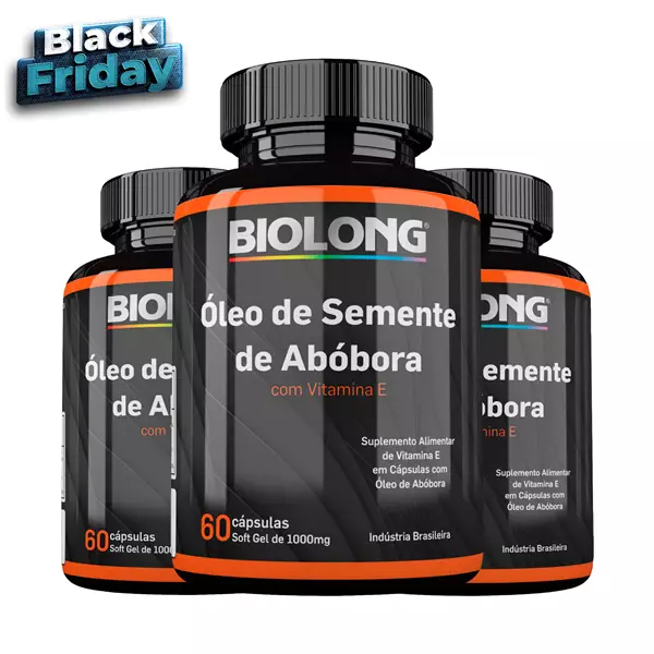 Kit Óleo de Semente de Abóbora 60 Cápsulas Biolong