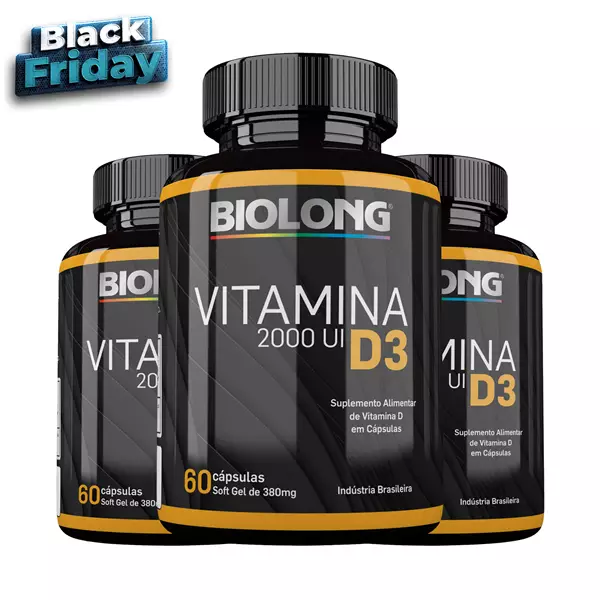 Kit Vitamina D3 2000UI Biolong