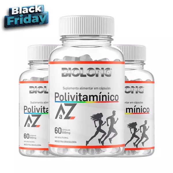Kit Polivitamínico A a Z 60 Cápsulas Biolong