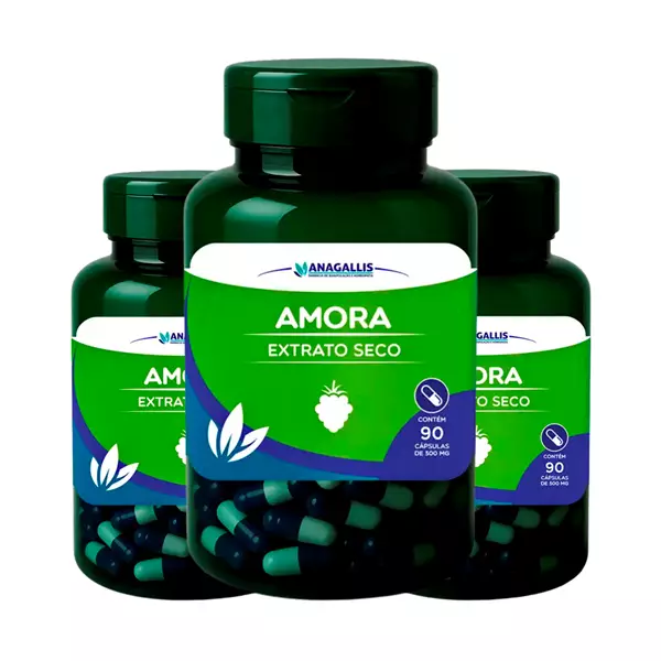 Kit Amora Extrato Seco 300mg 90 Cápsulas Anagallis