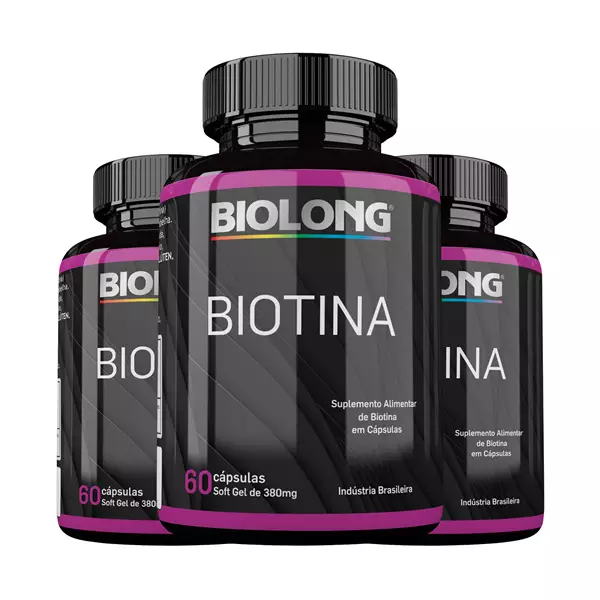 Kit Biotina 60 Cápsulas Biolong