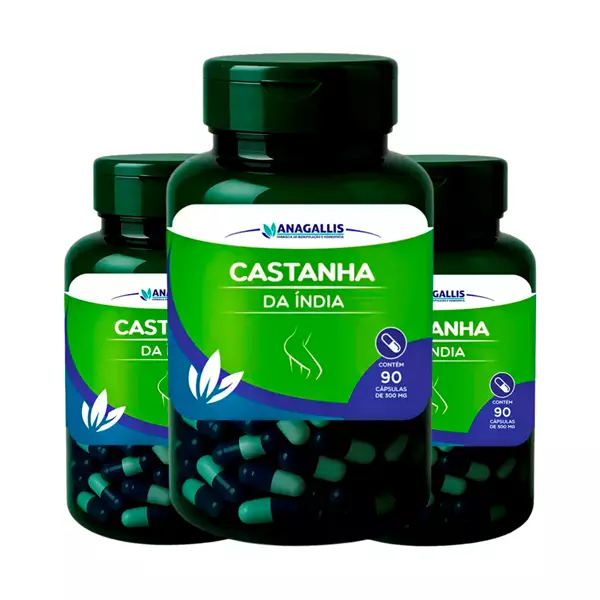 Kit Castanha da Índia 300mg Anagallis