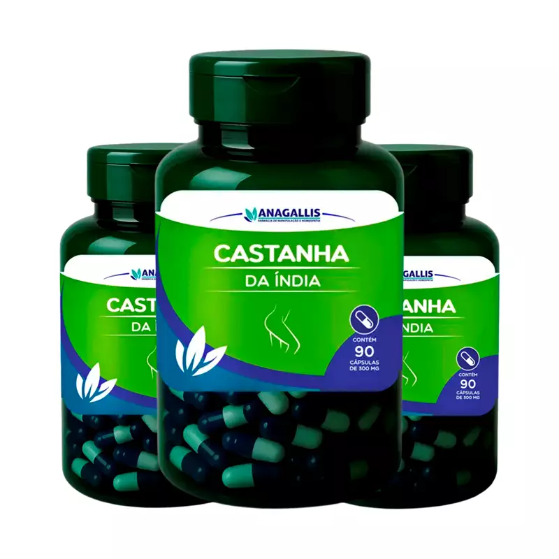 Kit Castanha da Índia 300mg Anagallis