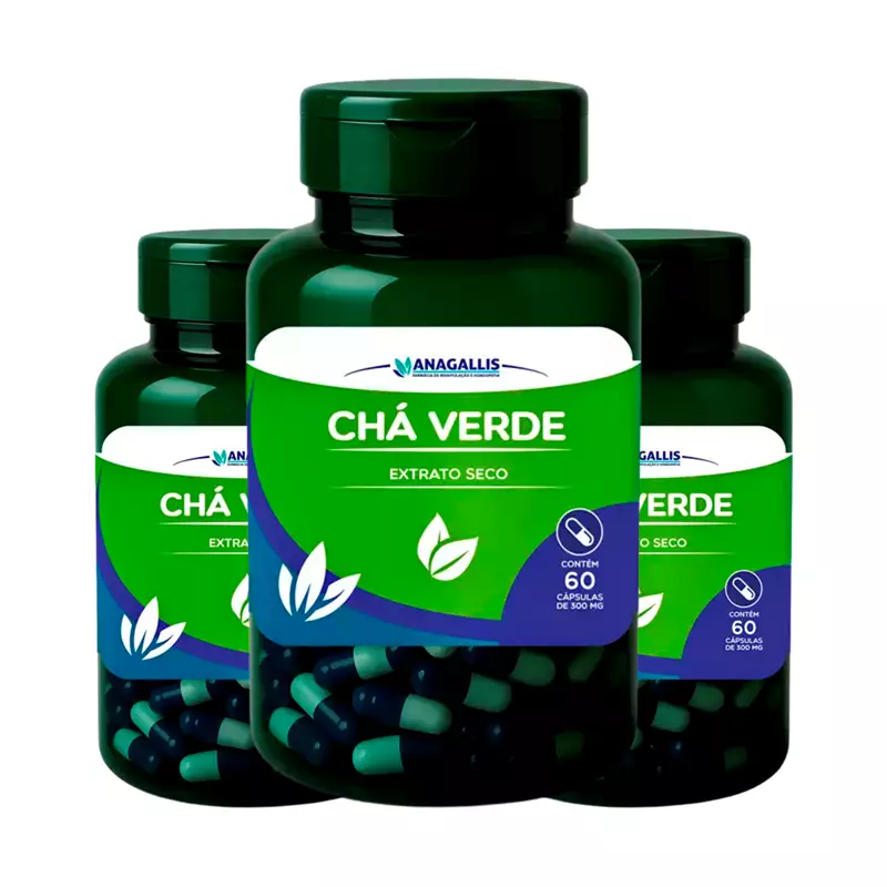 Kit Chá Verde 300mg Anagallis