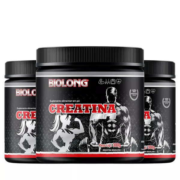 Kit Creatina Pura 300g Biolong