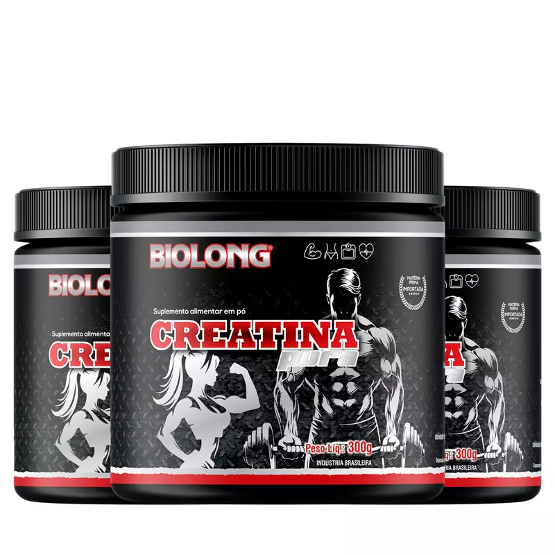 Kit Creatina Pura 300g Biolong