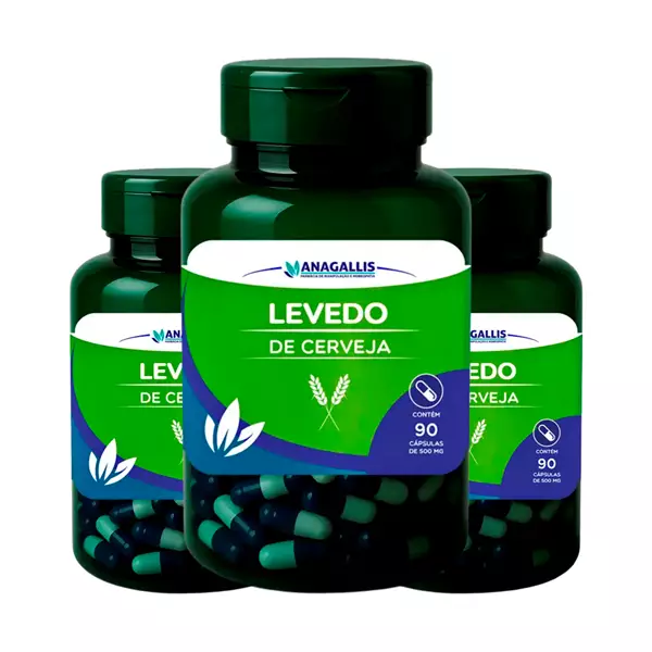 Kit Levedo de cerveja 500mg Anagallis