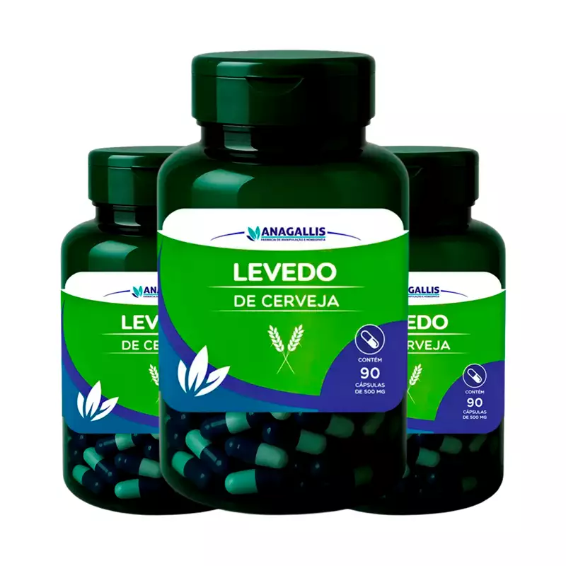 Kit Levedo de cerveja 500mg Anagallis