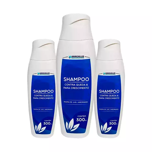 Kit Shampoo Queda Crescimento 300ml Anagallis