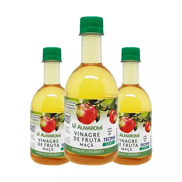 KIt Vinagre de Maçã Orgânico 400ml Almaromi