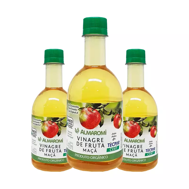KIt Vinagre de Maçã Orgânico 400ml Almaromi