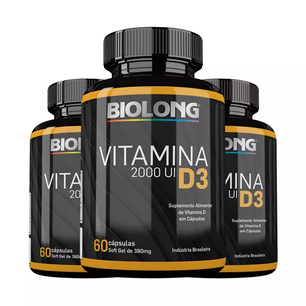 Kit Vitamina D3 2000UI Biolong