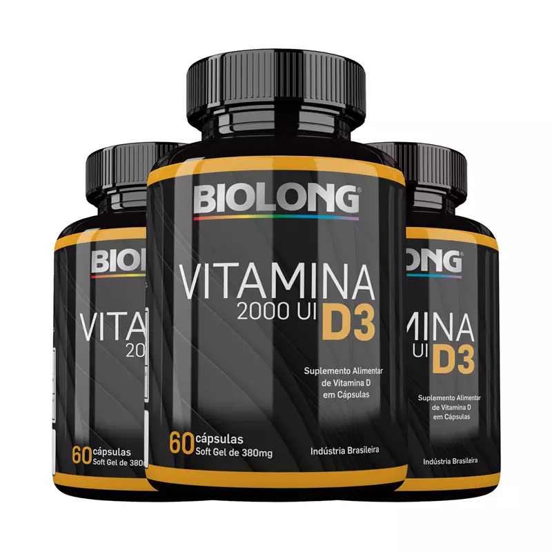 Kit Vitamina D3 2000UI Biolong