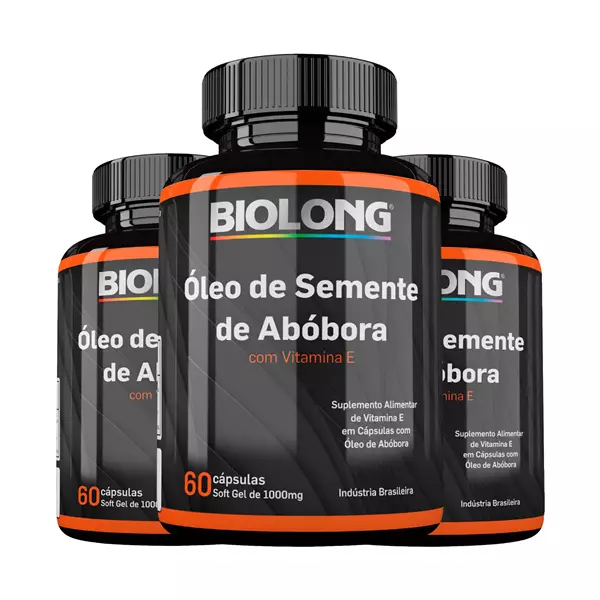 Kit Óleo de Semente de Abóbora 60 Cápsulas Biolong