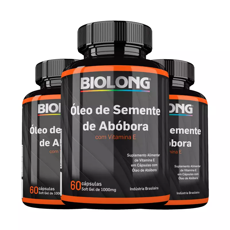 Kit Óleo de Semente de Abóbora 60 Cápsulas Biolong