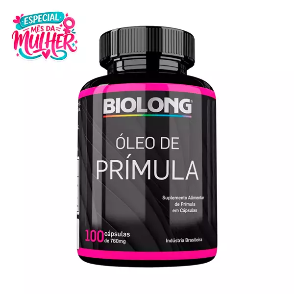 Óleo de Prímula 760Mg Biolong 100 Cápsulas 