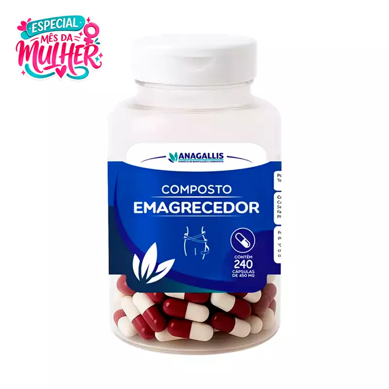 Composto Emagrecedor 240 Cápsulas Anagallis