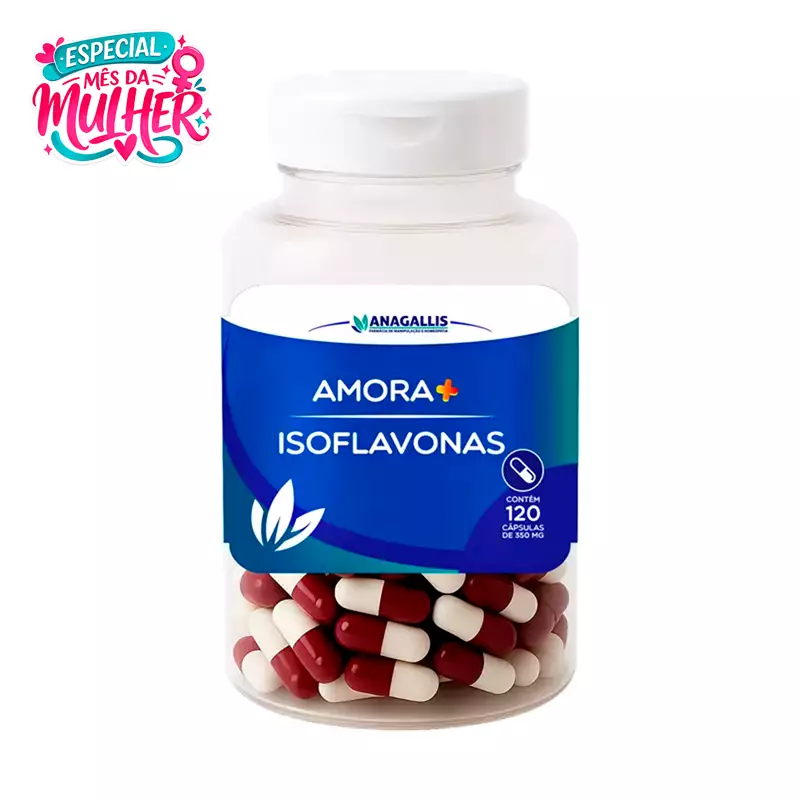 Isoflavonas 50mg + Amora 300mg 120 Cápsulas Anagallis