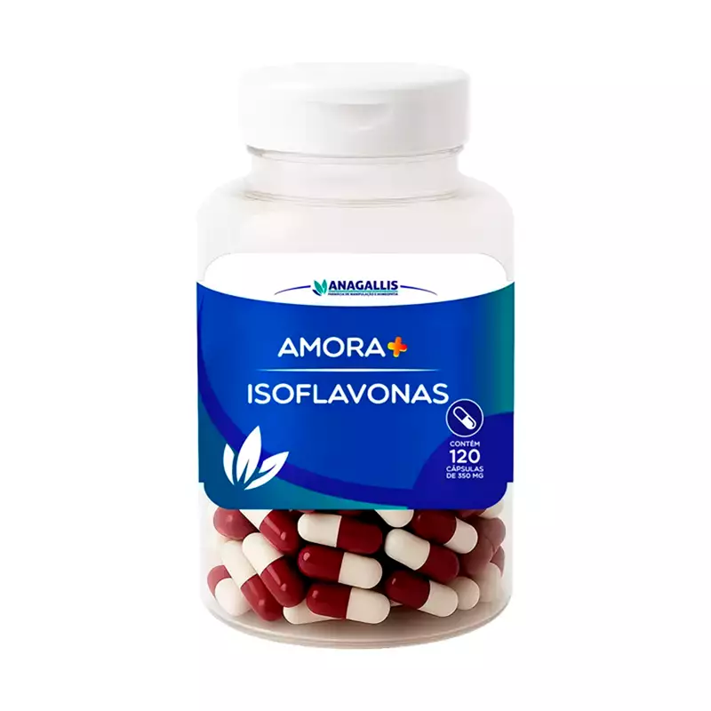 Isoflavonas 50mg + Amora 300mg 120 Cápsulas Anagallis